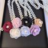 Yousheng Waist Chain Imitation Pearls 3D Flower Decor Waist Chain Adjustable Fit Retro Dress Waist Belt Special Occasions Accessory
