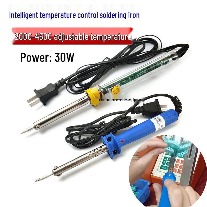 30W Adjustable Temperature Soldering Iron with Portable Mini Stand for Jewelry and Wax Repairs
