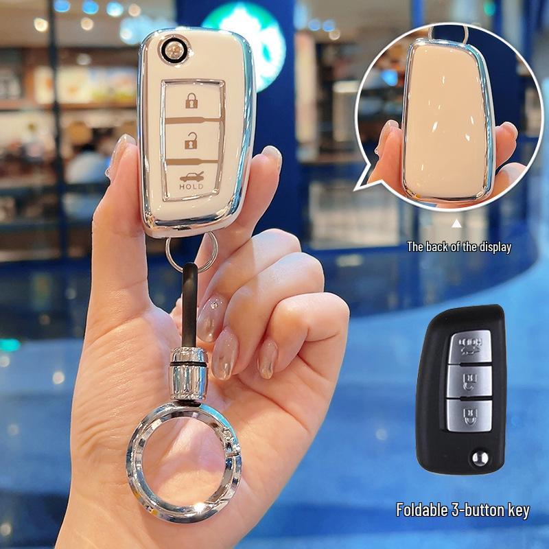 Compatible Key Covers for Nissan Models: Sylphy, Teana, Qashqai, X-Trail, Tiida, Kicks, Murano.