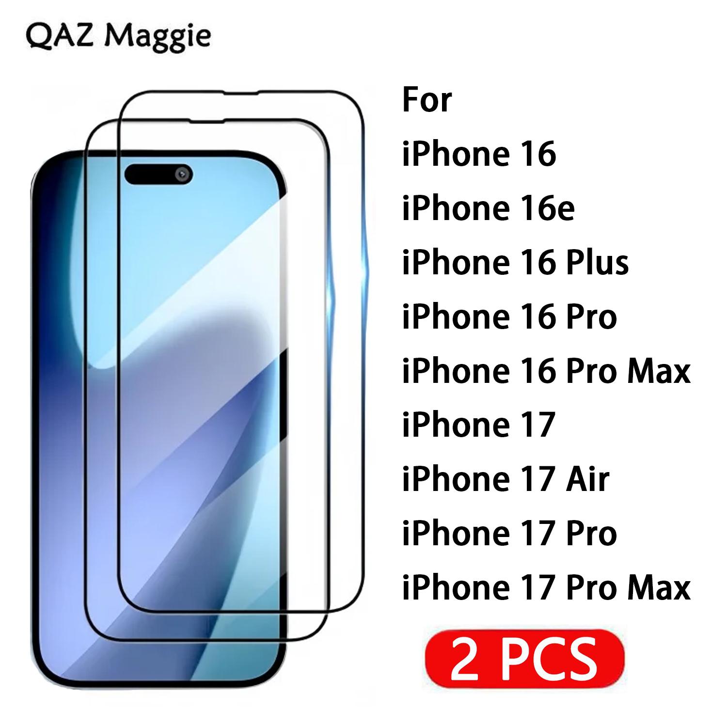 

2 ШТ. для iPhone 17 16 Pro Max Защитное стекло для экрана Air Закаленная пленка iPhone 17 Pro Max