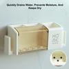 Portable Bathroom Electric Toothbrush Holder Plastic No-Drill Wall Mounted Toothbrush Cup Rack For Washing Cup