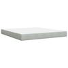 Vidaxl Letto Continentale Con Materasso, Grigio Chiaro, 180X200Cm, Velluto