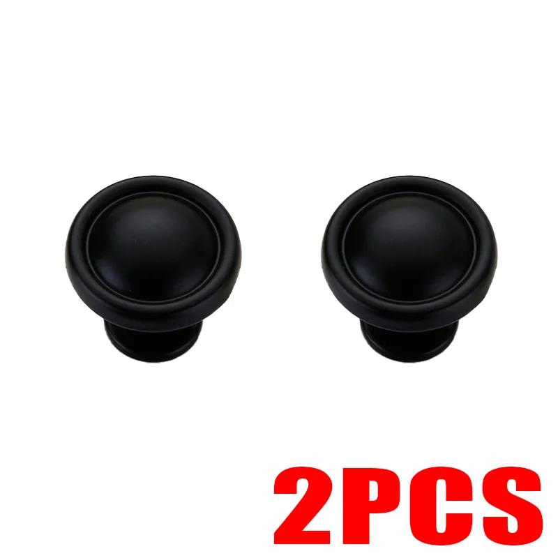 

2/4 шт. ручка из алюминиевого сплава с одним отверстием, матовая черная, для ящика шкафа, обувного шкафа, грибовидная головка, простые мебельные аксессуары