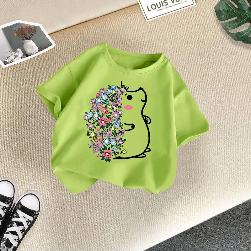 Children's Short-sleeved Boys'  Girls' T-shirts Cotton Summer Casual Tops