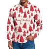 Men's Casual Style Solid Color Loose  Shirt Long-sleeved Top