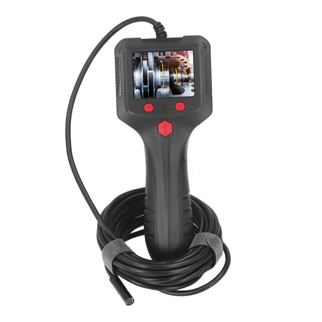 Průmyslový endoskop s kamerou, ruční inspekční boroskop, 2,4palcový LCD displej, 8mm objektiv, IP67, vodotěsný