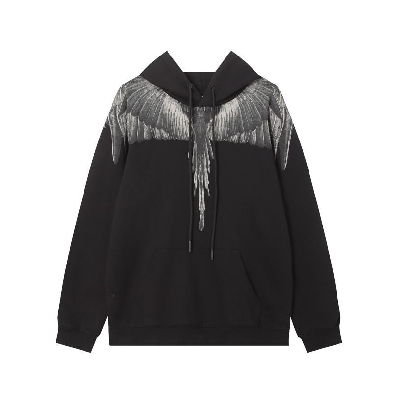 Sudadera MB Color Pluma Alas Fantasma Marcelo Marca de Moda Año de la Serpiente Relámpago Sudadera con Capucha para Pareja