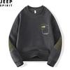 JEEP SPIRIT Herr Fleecefodrad Crewneck Sweatshirt
