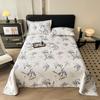 Vintage Style Floral Pattern 100% Cotton Bed Sheet Set Dark Color Flowers Luxurious Bedspread with Pillowcases Queen Bedding Set