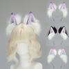 Realistic Cats Ear Hairband With Plush Hairband Gradients Color Design For Women Girls Cosplays Event Themed Parties