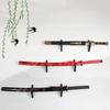 Wall Mounted Katana Hanger Holder Hangers Samurai Swords Storage Rack for Home Bedroom Living Room Decoration Display
