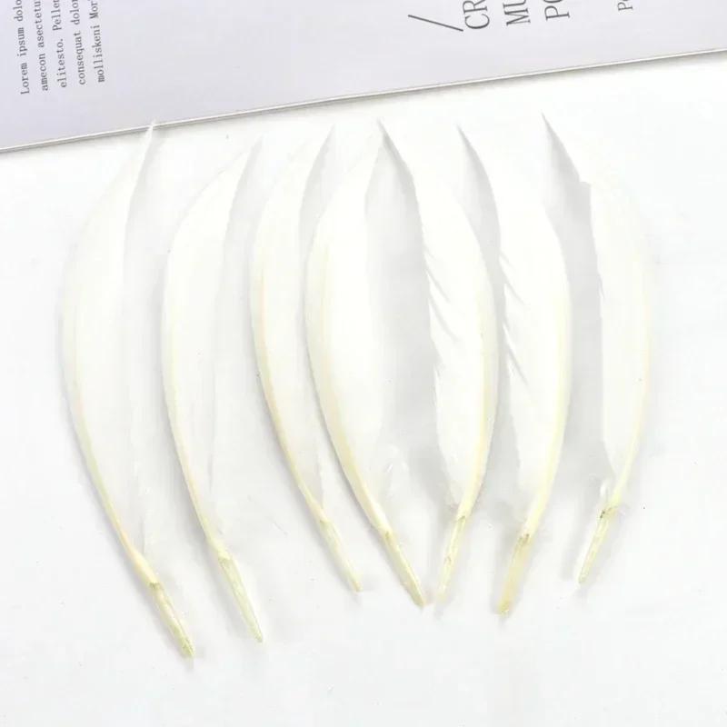Curved Bent Duck Feathers for Crafts Dream Catcher Goose Wing Feather Decor Jewelry Making Carnaval Handicraft Party Accessories