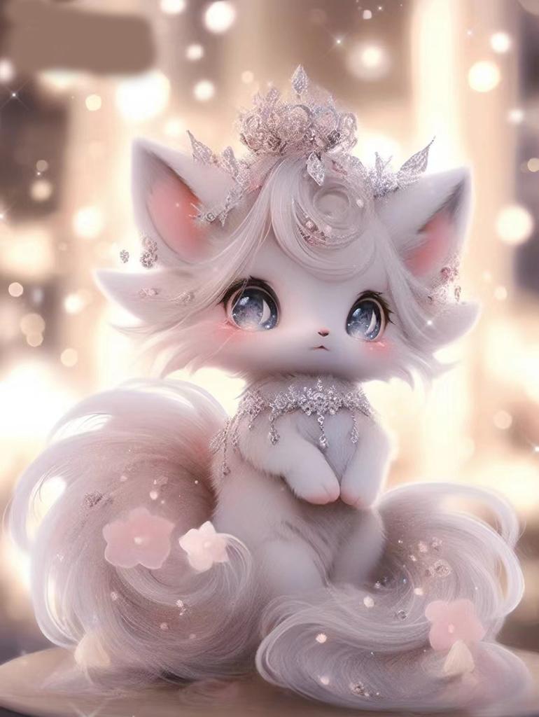 New Creative Nine Tailed Fox Fairy Car Pendant, Twelve Constellation Series Acrylic Home Decoration Pendant