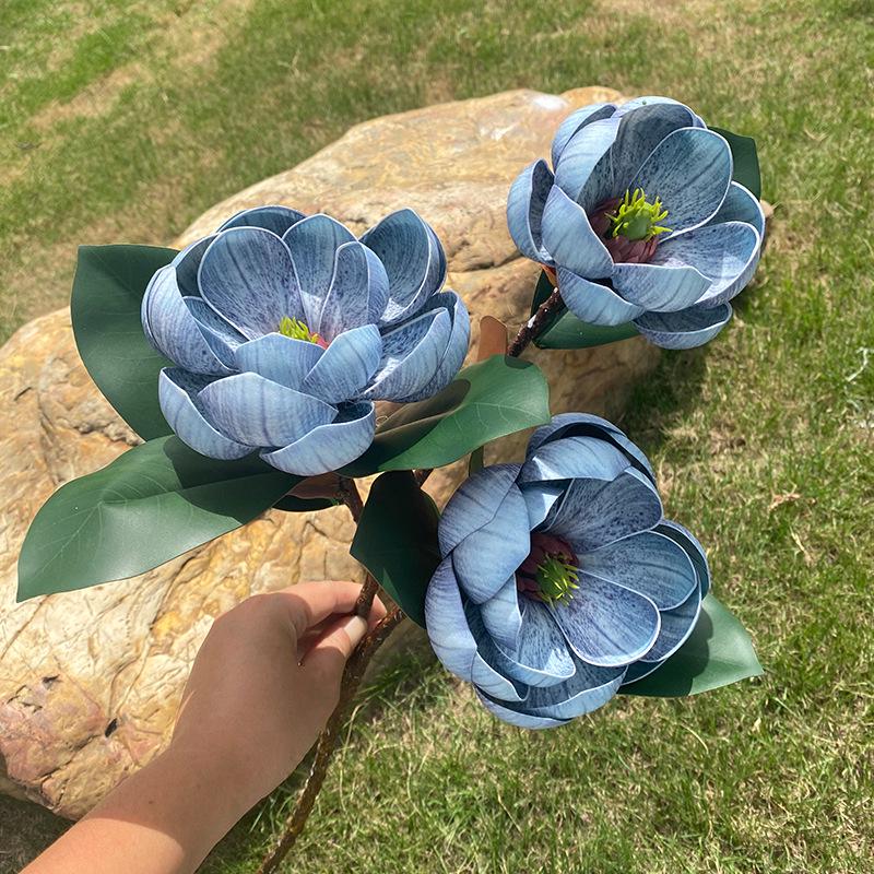 High-End Chinese Style Magnolia Artificial Flower Arrangement for Home Decor