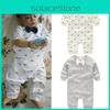 Newborn Infant Bowknot Jumpsuits Kids Cotton Romper Bodysuit Clothes Outfit