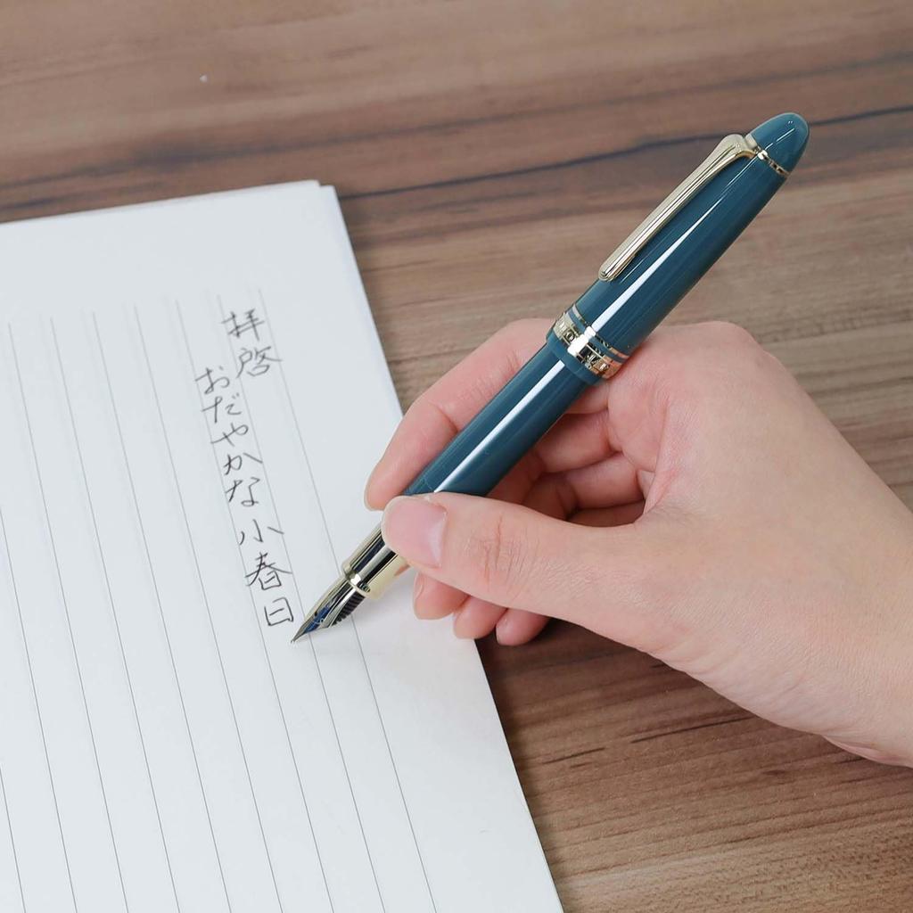 SAILOR Profit Casual L Stable Gold Trim Fountain Pen Clear Green Japanese Fine Nib 11-0825-260