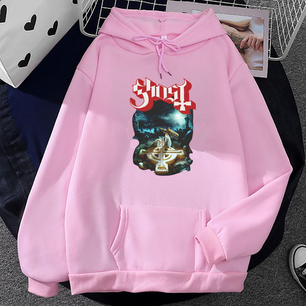 Men Clothes Ghost Rite Here Rite Now Hoodies Streetwear Long Sleeve Winter Hooded Rock Style Graphic Sweatshirt