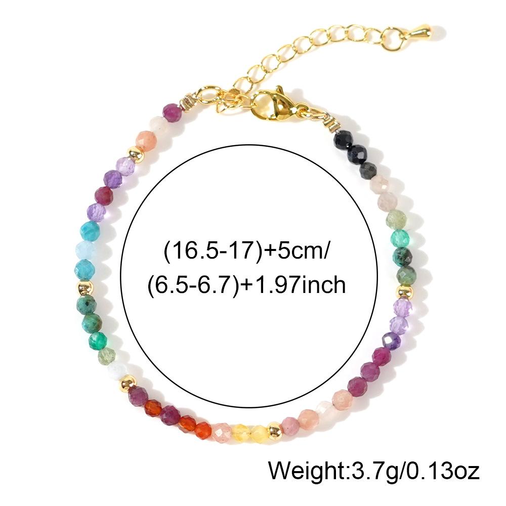 Ximang Beaded Jewelry Seven Chakra Stone Bracelet for Healing and Balance Fashion String Bracelets