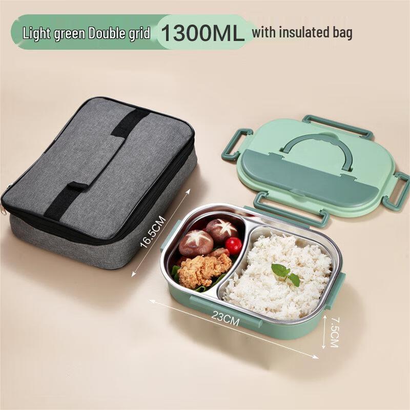 Qianxing 304 Stainless Steel Partitioned Lunch Box