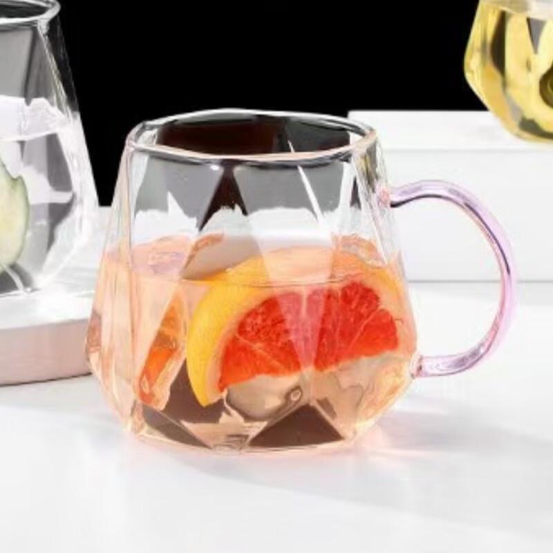 Qianxing Hexagonal Glass Juice Cup