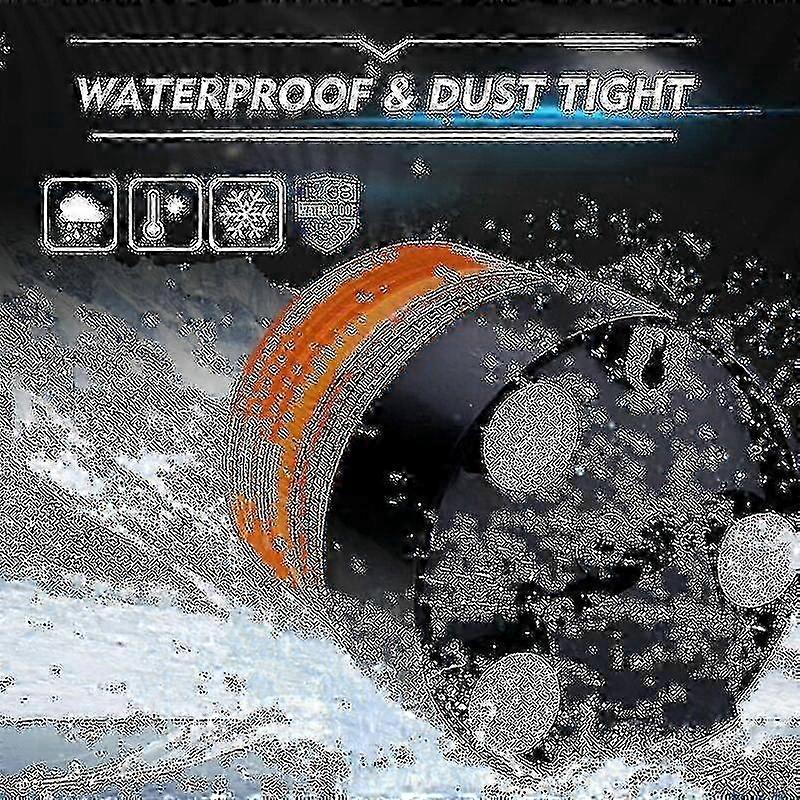 Flashing Signal Light for Work Vehicles 12V LED Magnetic Wireless Strobe Orange