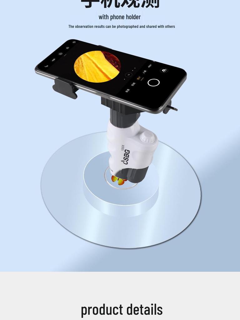 High-Definition Children's Microscope Set for Early Science Education and Specimen Exploration
