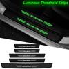 BTJX6 Luminous Car Door Sill Scuff Plate Threshold Protective Decals For Volkswagen VW SHARAN Emblem Rear Trunk Bumper Guard Strips
