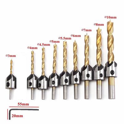 6Pcs Drill Bit Set en Bois Trou Coupeur ennuyeux Auger Woodworking le