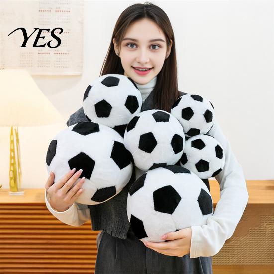 World Mug Football Plush Toy Soccer Toy, Shaped Stuffed Animal, Soft Hug Pillow Comfortable Fabric for Sports Fans, Game Day Gift Kids Boys