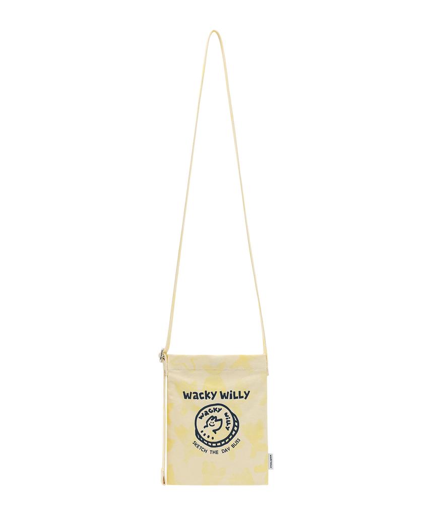 Wacky Willy Graphic Pattern Pouch Yellow