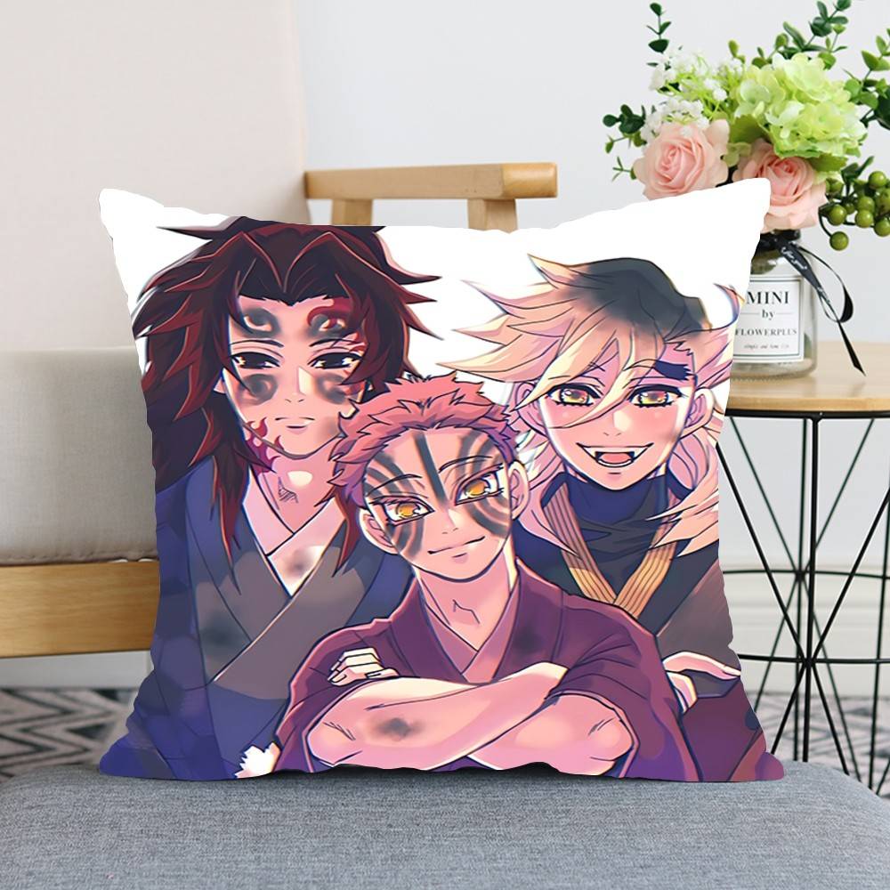 

DDouma AAkazas KKokushibos Throw Pillow Covers Pattern Cushion Cover Suitable For Sofa Bedroom Car Pillow Cover 40x40CM(16x16in)