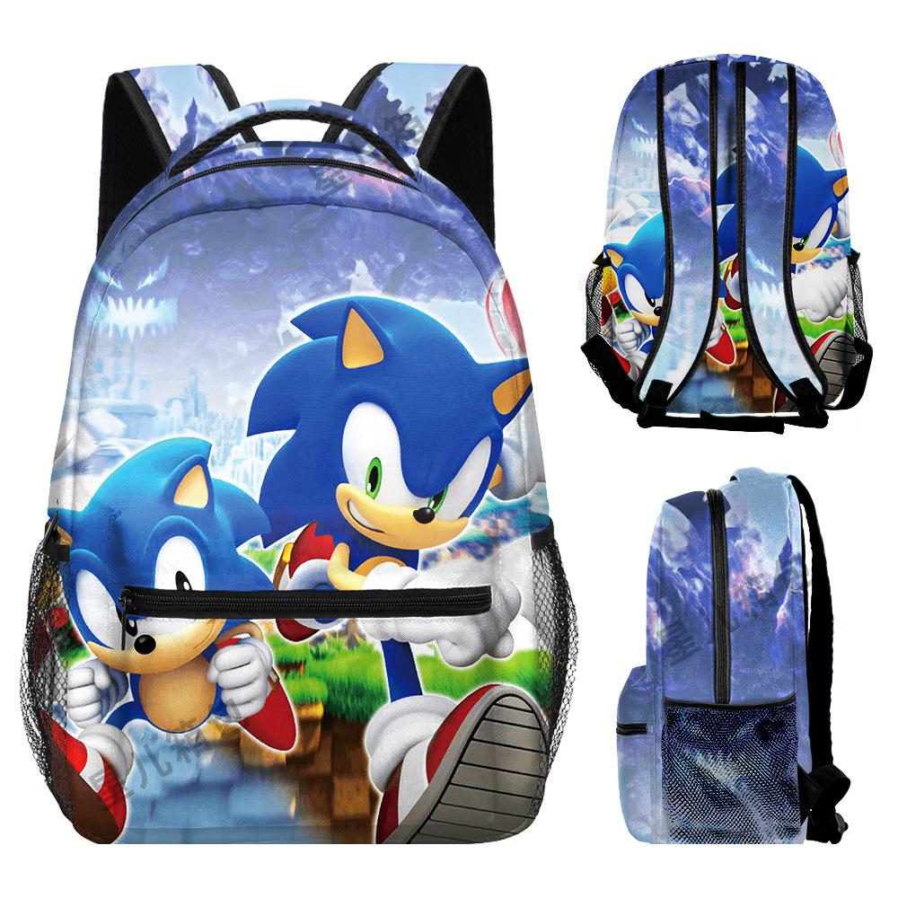 School Bag Elementary School Student Animation Backpack Cartoon School Bag 3D Digital Color Printing Oxford Cloth Backpack