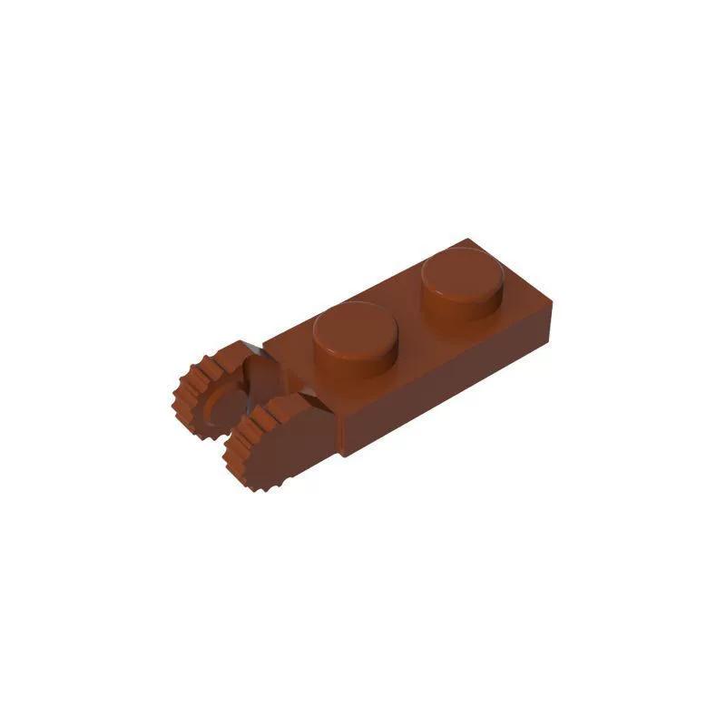 

50pcs 44302 Hinge Plate 1x2 Bricks Building Blocks 30365 With 2 Fingers Educational Particle Toys Children Birthday Kid Gift 50pcs коричневий