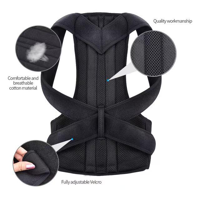 Cross-Border Posture Corrector & Chest Lift Belt – Anti-Hunchback Support
