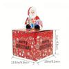 Christmas Surprise Box Festive Money Draw Gift Box with Santa Claus Elk Tree Pattern Holiday Party Supplies Home Decoration