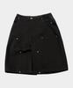 SOMEPLACE MAN Back Check Rivet Point Oversized Wide Bermuda Casual Cotton Pants [Black]