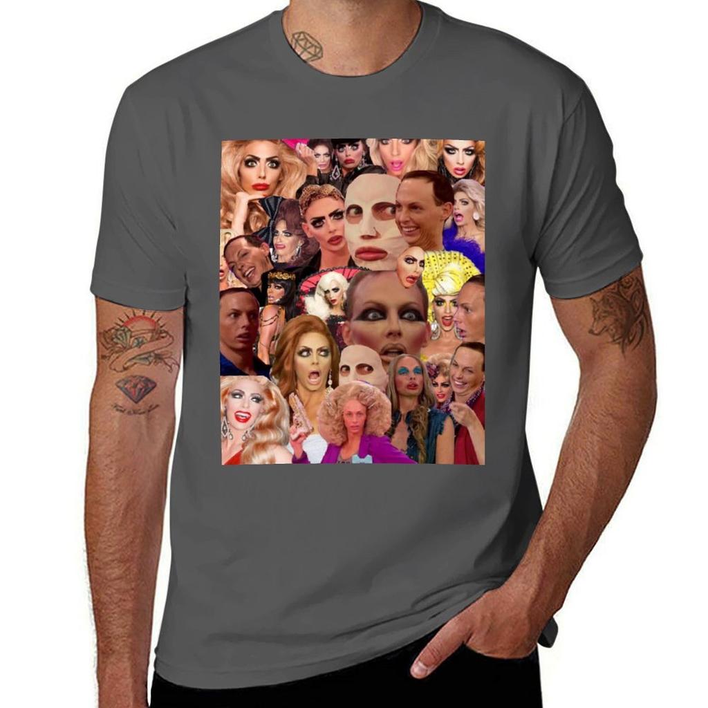 Alyssa Edwards Collage T-Shirt Cotton Tshirt 100% Man T Shirts for Men Man T Shirts Graphic T-Shirt