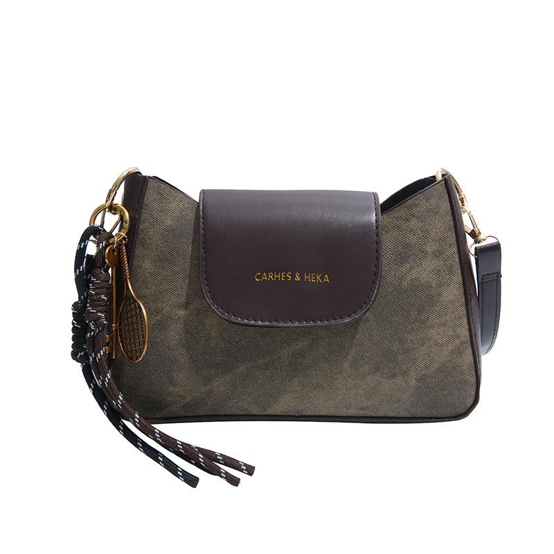 Niche Design New Women's Bag 2025 High-end Autumn and Winter Retro Versatile Underarm Bag Color Matching Shoulder Messenger Bag