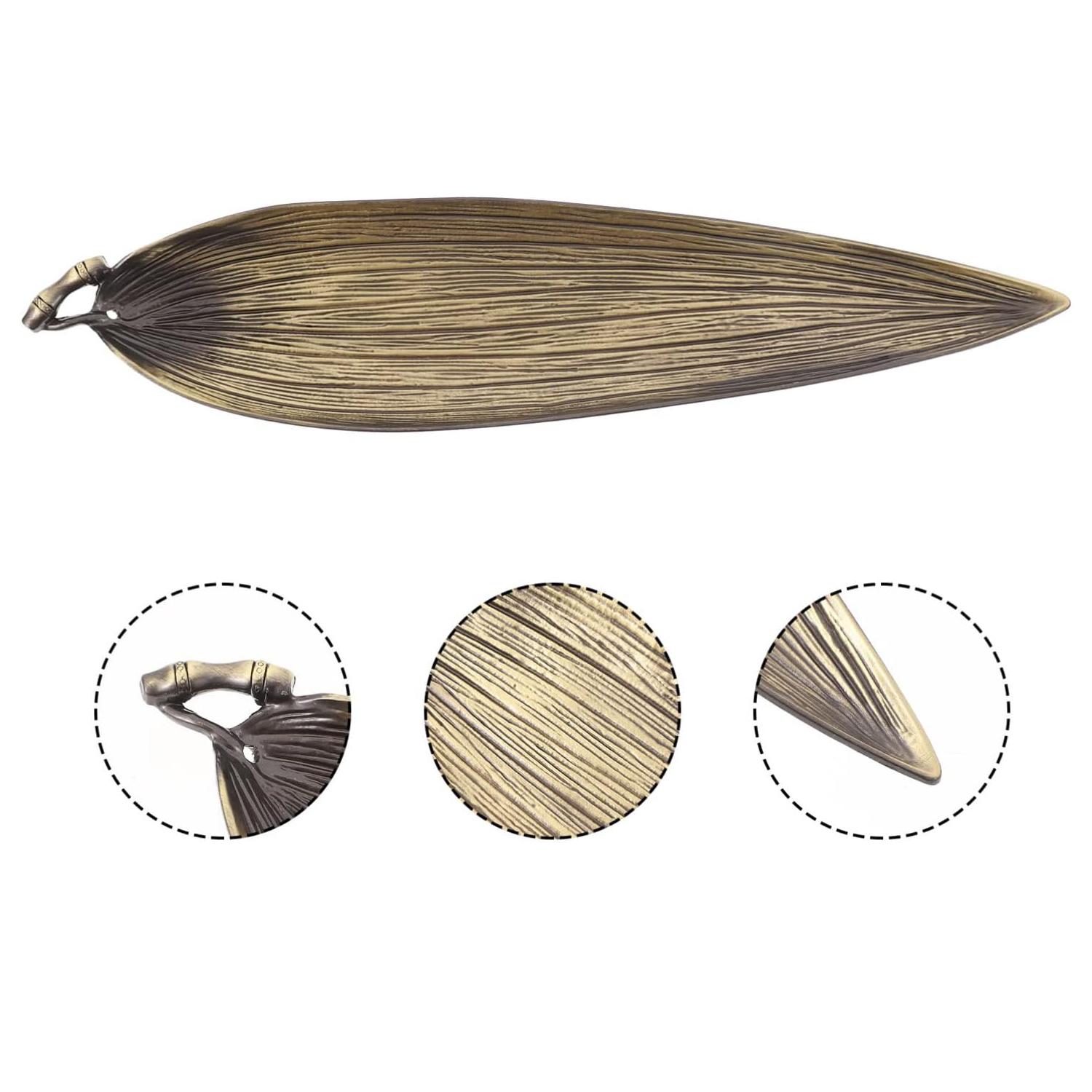 

Украшение держатель для благовоний в форме листа конусообразная курильница для благовоний ретро домашняя курильница для благовоний украшение для дома держатель для аромапалочек