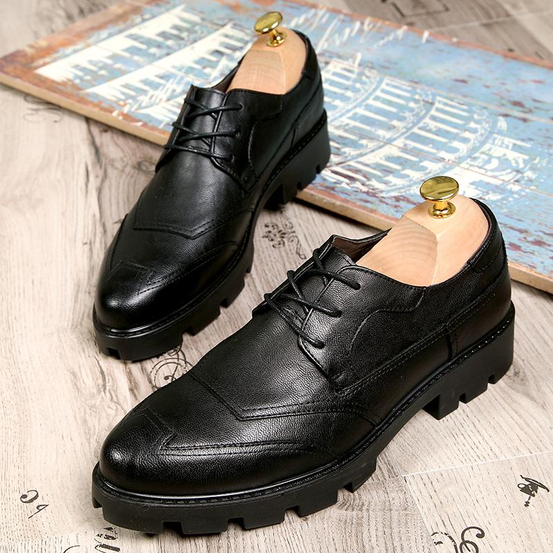 

Американские мужские лоферы черные на платформе легкие удобные кожаные туфли высокого класса джентльменские социальные туфли размер 38-44 мужская обувь 44 чёрный