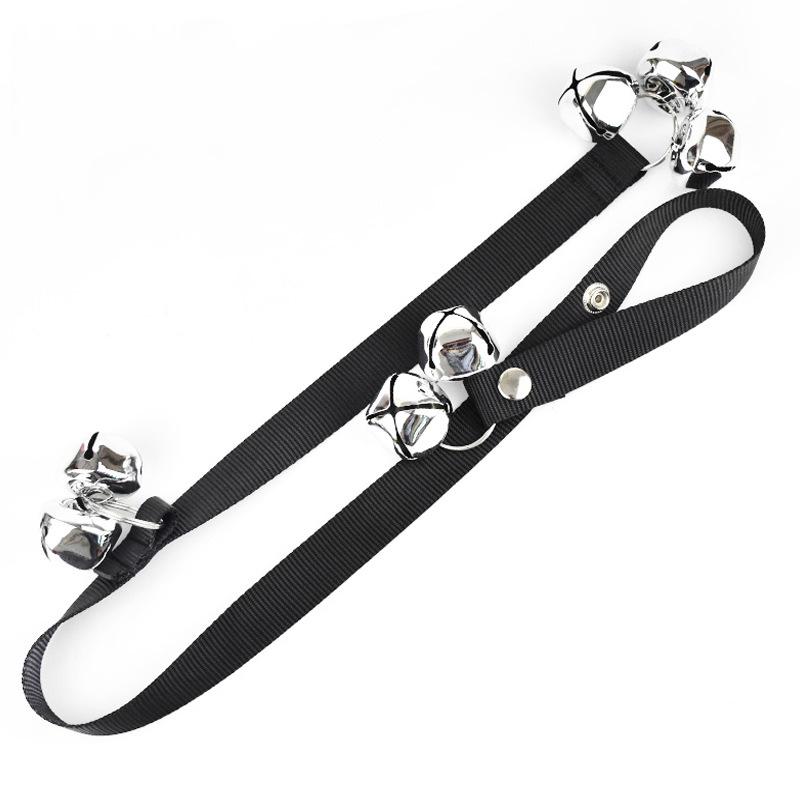 

1 шт. - Собачий колокольчик для приучения к туалету, регулируемый дверной звонок для собак, маленький колокольчик для приучения щенков к туалету для собак чёрный