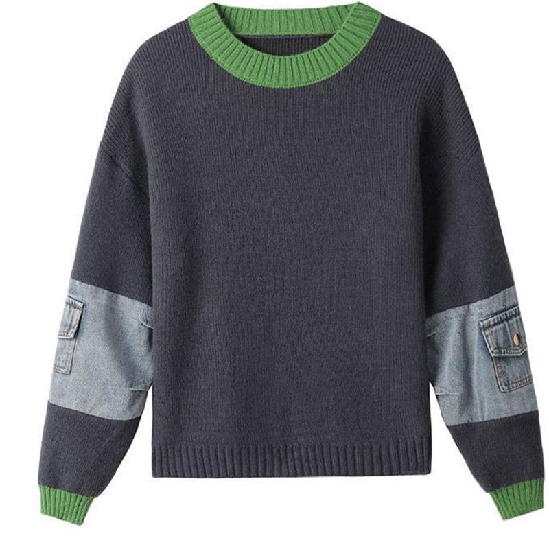 Sweater for Women Autumn Winter Thickened Pullover Warm Knitted Stretchy Long Sleeve Oversize Jumper Tops