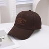 Outdoor Embroidery Letter Baseball Cap Women'S Spring Summer Versatile Face Small Wide Brim Peaked Cap Men