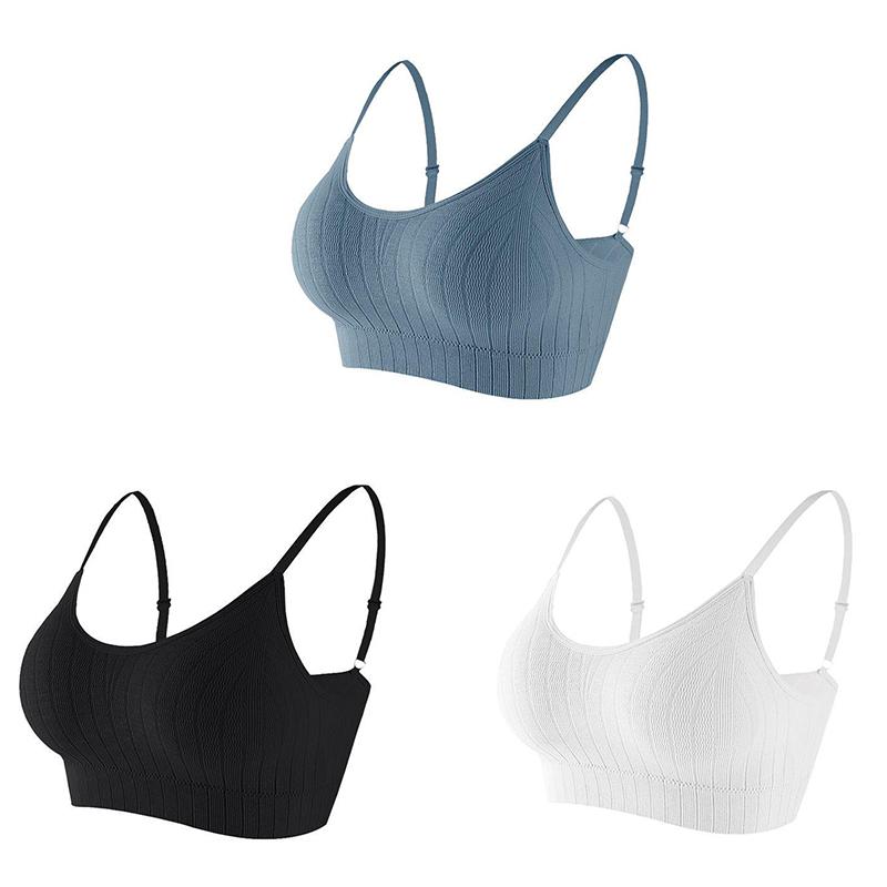 Push-up BH för kvinnor Elastisk Samla BH Matchande Underkläder Sömlös BH Trådlös Enfärgad Förtjockning Underkläder