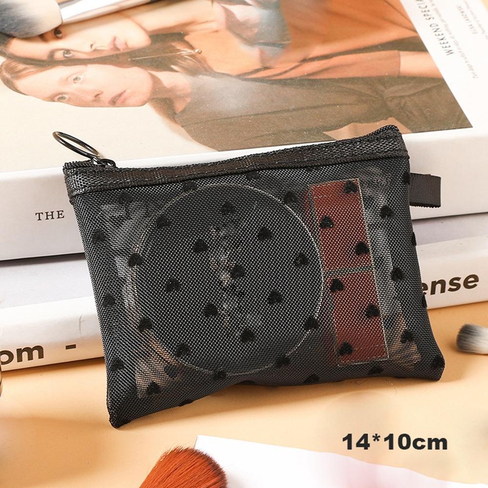 

Black/Pink/Beige Women Cosmetic Storage Pouch Multifunction Ladies Toiletry Storage Bag Black 14*10cm