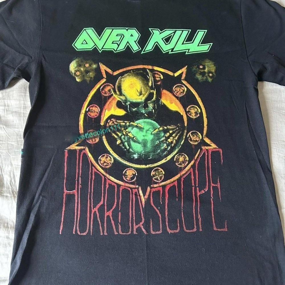 OverKill Band Horrorscope Graphic Short Sleeve Black Shirt NZ312 Unisex T-Shirt XXXXL