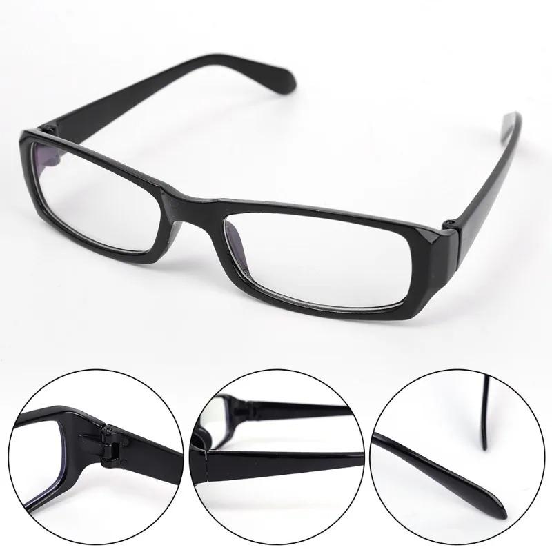 Retro Square Small Frame Glasses Women Girls Y2K Black Plastic Narrow Frame Anti Blue Light Glasses Fashion Versatile Glasses
