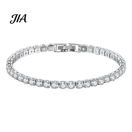 Birthday Present for Her Faux Crystal Bracelet Women, Silver/Golden Rhinestone Bangle Bracelet, Sparkling Adjustable Alloy Wrist Jewelry Plated Cubic