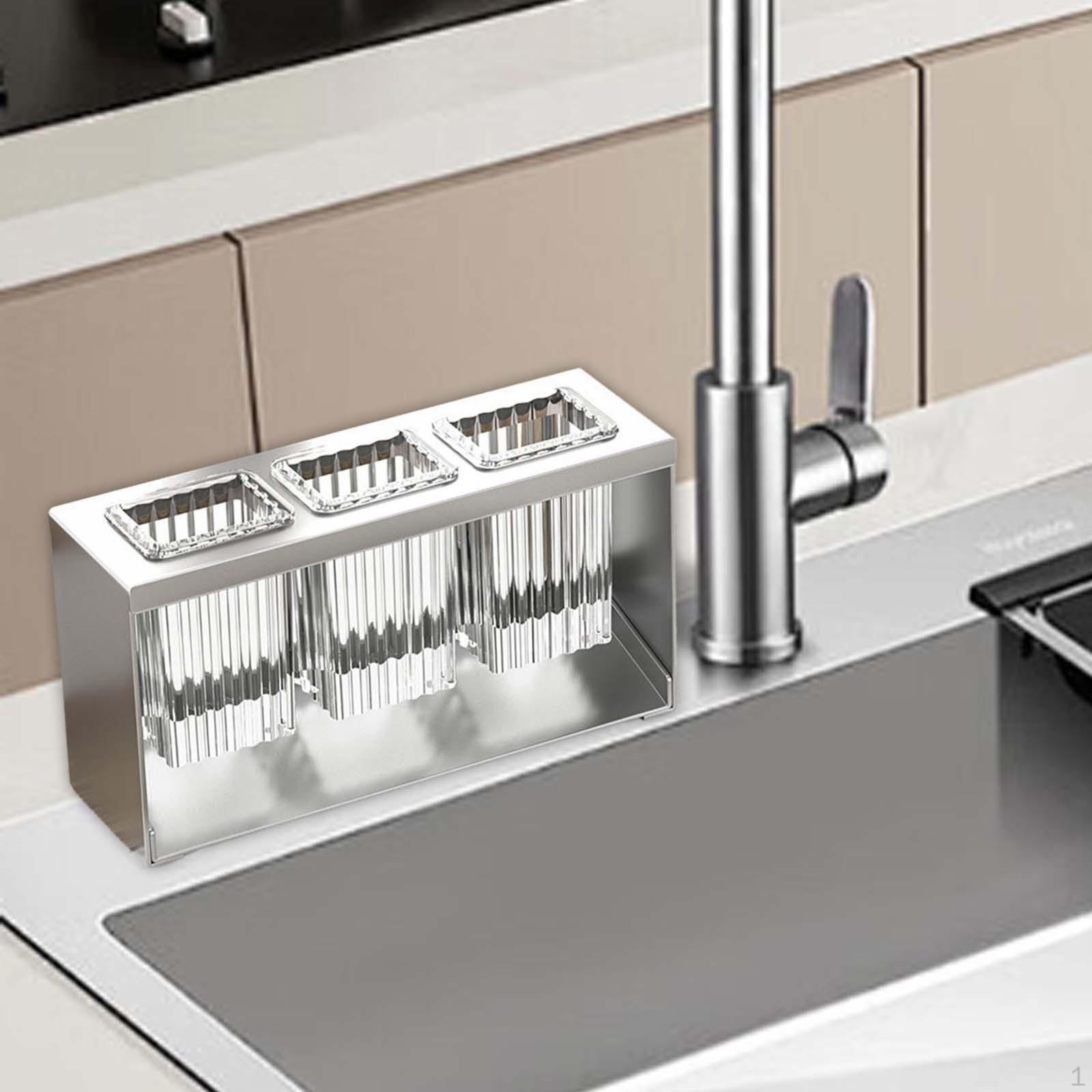 

Контейнер для хранения столовых приборов и кухонных принадлежностей серый