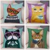 Bedroom Cute Funny Cartoon Coffee Cat Pillowcase Decoration Pet Animal Pillowcase Cushion Cover Sofa Home Car
